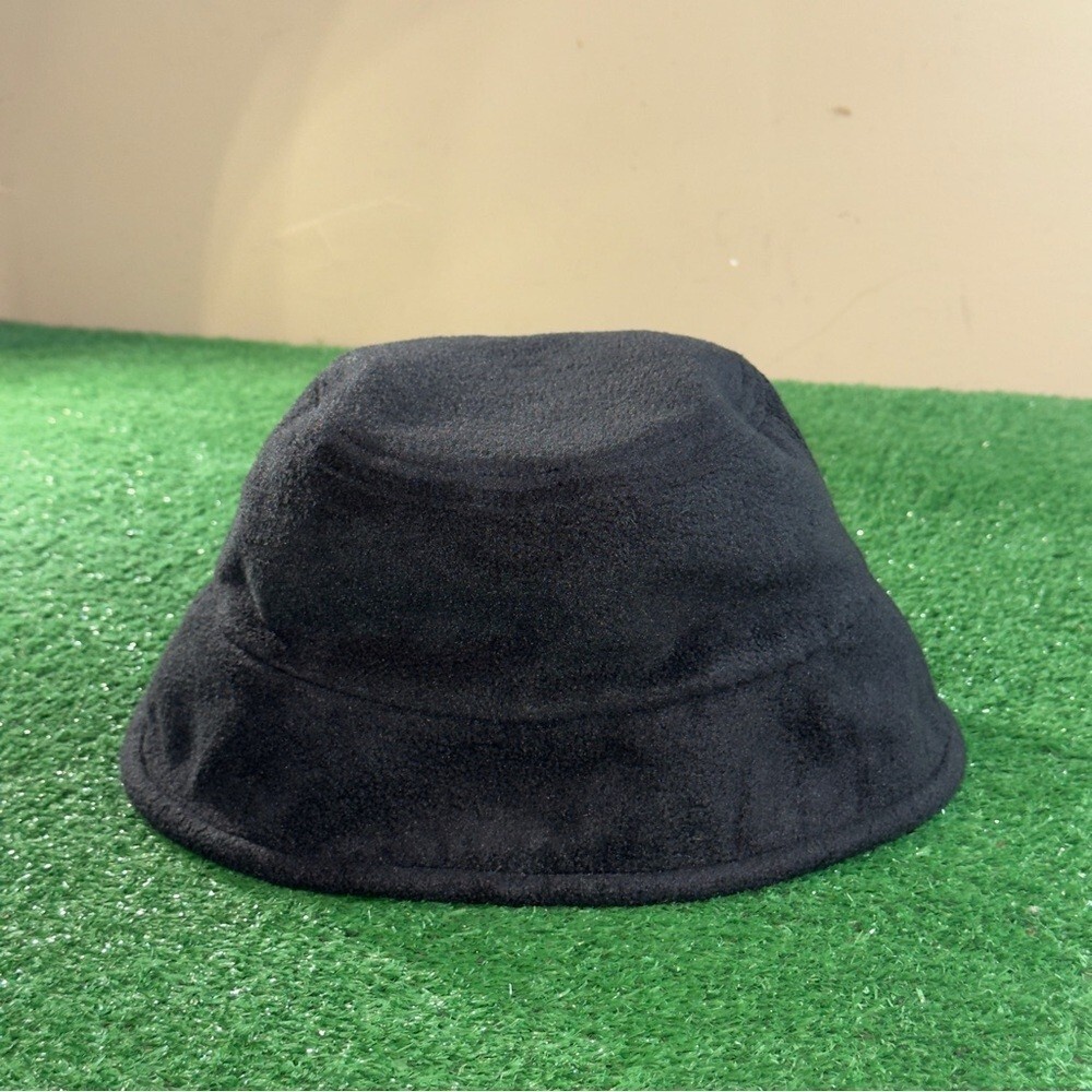 Men’s Black Polar Fleece Bucket Hat Adult Size